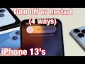 iPhone 13 s How to Turn Off or Restart 4 Ways