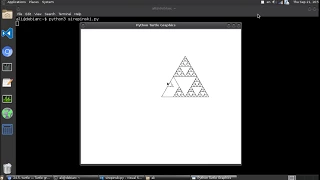sirepinski triangle in python turtles