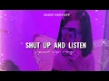 shut up and listen - speed up song // nicholas bonnin and angelica