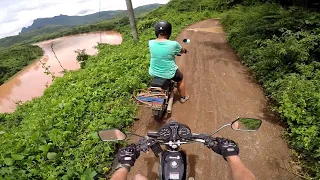 Riding to and visiting Pak Ou Buddha Caves Luang Prabang