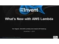 AWS re Invent 2016 What s New with AWS Lambda SVR202