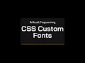 DrRcraft Programming CSS Custom Fonts Tutorial