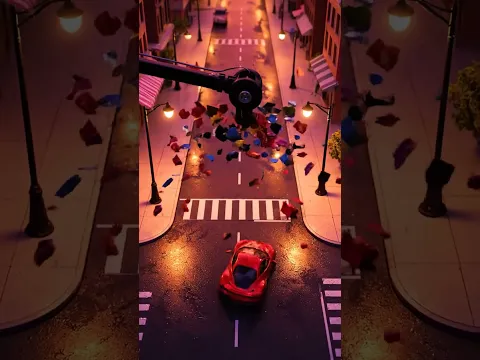 Satisfying Ferrari Destruction: Is This Real or CGI? 🏎️💥