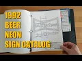 1992 Anheuser Busch Neon Sign Catalog