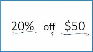 What is 20 off 50 20 Percent Off 50 Dollars