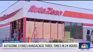East LA and South LA AutoZone stores ransacked after weekend street takeovers