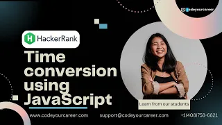 HackerRank time conversion using JavaScript codeyourcareer Student portfolios