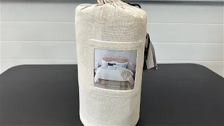 Standard Textile Circa Bed Wrap - Rice Paper