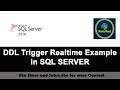 76 - DDL Trigger Realtime Example in SQL SERVER