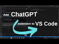 Add ChatGPT to VS code using CodeGPT extension