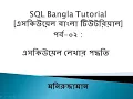 SQL Bangla Tutorial 02 Start SQL