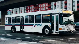 LOUD VOITH Santa Clara VTA 2002 Gillig Low Floor 40 Route 47 FULL ROUTE WB