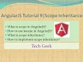 AngularJS Tutorial 9 Scope Inheritance