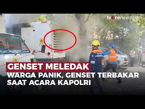 Panik! Kebakaran Genset Warnai Penyambutan Kapolri di Cirebon