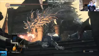 Dark Souls 3| C9 sneaky |  fire dragon battle| game play