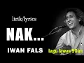 Download Lagu Iwan Fals - NAK | Lirik lagu Iwan Fals duduk sini nak dekat pada Bapak (Official Lyric Video)