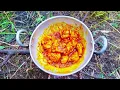 Building complete and warmsurvival shelter | Bushcraftearth hut, grass roof &fireplace with clay