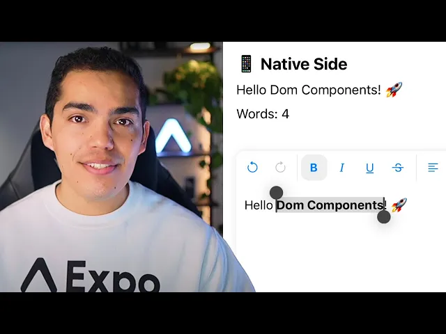 Watch: How to implement a Rich Text Editor using DOM components