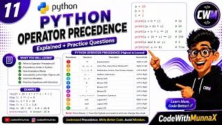 11 Python Operator Precedence Explained with Examples Practice Questions