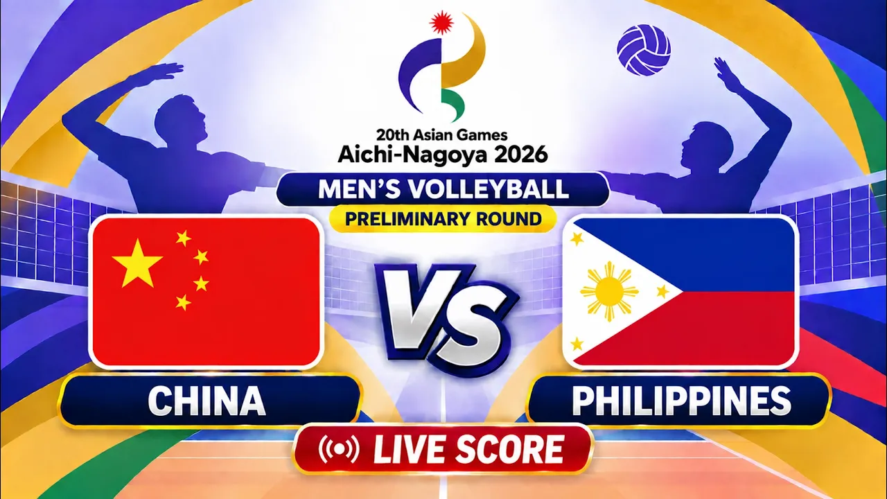 🔴 LIVE | CHINA vs PHILIPPINES - Asian Games 2026 Men's Volleyball | Livescore Volleyball