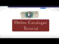 Online Library Catalogue Tutorial