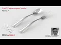 SubD Flatware in Rhino 7 speed model