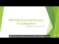 1 Introduction - PHP Web Push Notification in CodeIgniter
