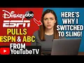 YouTube TV Loses Disney Channels ESPN ABC FX - The Real Reason I Moved to Sling TV