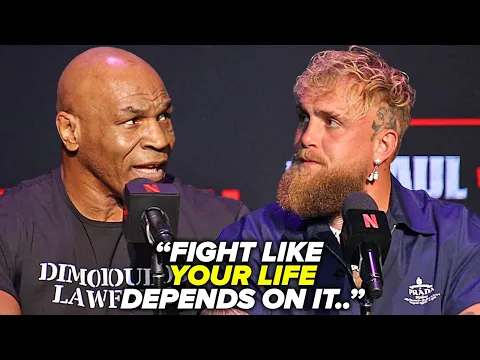 Download MP3 Mike Tyson DEADLY FIRST WORDS to Jake Paul at NYC press conference!