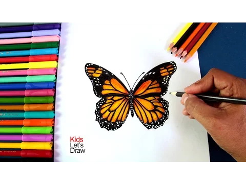 Download MP3 Cómo dibujar y pintar una Mariposa tipo Monarca