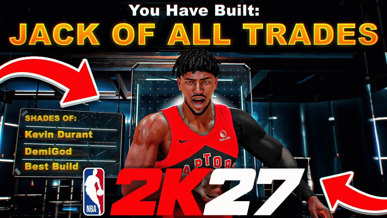 Best 6'9 "2-Way Athletic Iso Sniper" Build in NBA 2K27 • 61+ Badge Tokens: video thumbnail