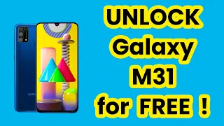 how to unlock Samsung Galaxy M31