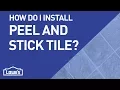 How Do I Install Peel-n-Stick Tile DIY Basics
