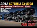 2012 Cottrell CX-5308 53ft NEXTGEN 8 Car Hauler Trailer For Sale SOLD