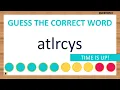 Scrambled Word Game Can You Unscramble These Words 7 Letters