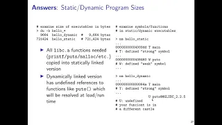 UMN CSCI 2021 14 Object Code and Linking Part2