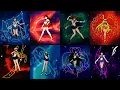 Super Inner \u0026 Outer Senshis - Crystal Power Transformation [OLD VIDEO]