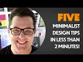 5 TIPS To Make A Minimalist Design Poster in Less Than 2 Minutes