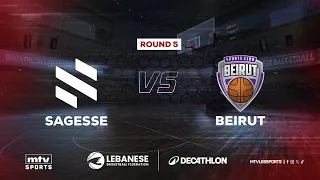 Decathlon Lebanese Basketball Championship 2025 2026 Sagesse Vs Beirut Round 5 