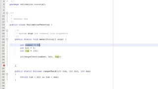 Java Validation Range Check Tutorial