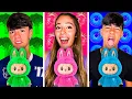 Download Lagu Mangiamo SOLO CIBO del COLORE de NOSTRI LABUBU per 24 ORE! 🥦