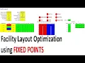 Facility Layout Optimization FIXED POINTS Excel Addin
