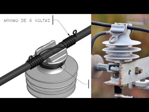 Download MP3 ISOLADOR TIPO PINO - instalação na cruzeta e amarração do cabos 13,8kV