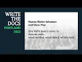 Marcia Riefer Johnston Dave May - One AWS team s move to docs as code