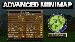 MINIMAP TERBAIK MCPE?!! Fiturnya Segudang, Ada Floating UI Keren (Advanced Minimap Addon)