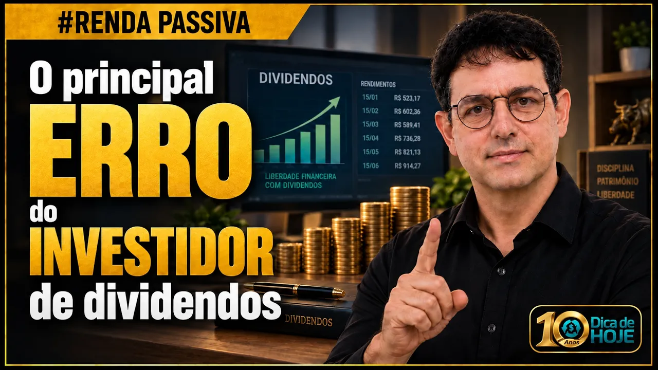 O principal ERRO do INVESTIDOR de dividendos