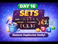 Day 16 Python Sets Remove Duplicates Instantly