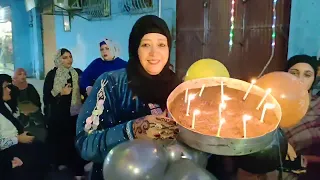 تعالوا بسرعه شوفوا حنه محمد وامينه وكانت فرحه كبيره جدا   دندنها