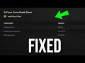 Fix GeForce Game Ready Driver Installation Failed on Windows