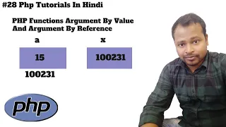 PHP Function Argument By Reference Tutorial in Hindi Argument By Value Call By Reference